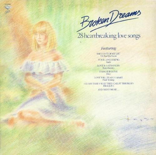 LP - Various ‎– Broken Dreams (28 Heartbreaking Love Songs), Cd's en Dvd's, Vinyl | Verzamelalbums, Gebruikt, Pop, 12 inch, Ophalen of Verzenden