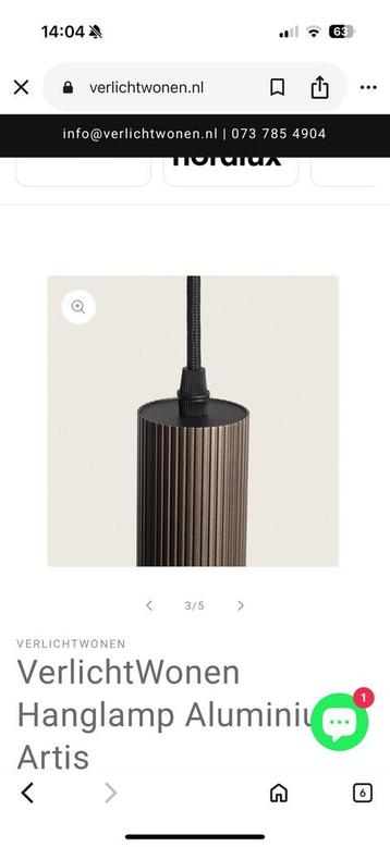 2 prachtige hanglampen van Ledkia in de kleur brons beschikbaar voor biedingen