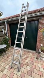 2-delige Inschuifbare Ladder - Dirks, Doe-het-zelf en Verbouw, Ladders en Trappen, Ophalen of Verzenden, Gebruikt, Ladder, 4 meter of meer