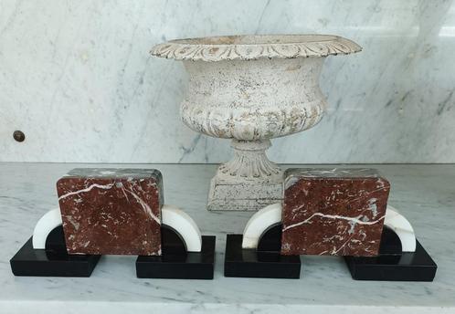 Set marmeren Art Deco boekensteunen, Antiek en Kunst, Antiek | Woonaccessoires, Ophalen of Verzenden
