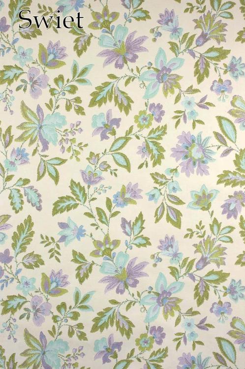 3643 Vintage retro bloemen bloemetjes behang behangpapier, Antiek en Kunst, Antiek | Emaille, Verzenden