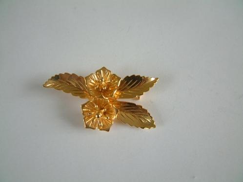 prachtige broche blaadjes met bloemen nr.2, Sieraden, Tassen en Uiterlijk, Broches, Ophalen of Verzenden