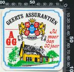 Sticker: Gaarts Assurantien - 30 Jaar - Gemonde, Verzamelen, Ophalen of Verzenden, Zo goed als nieuw, Bedrijf of Vereniging