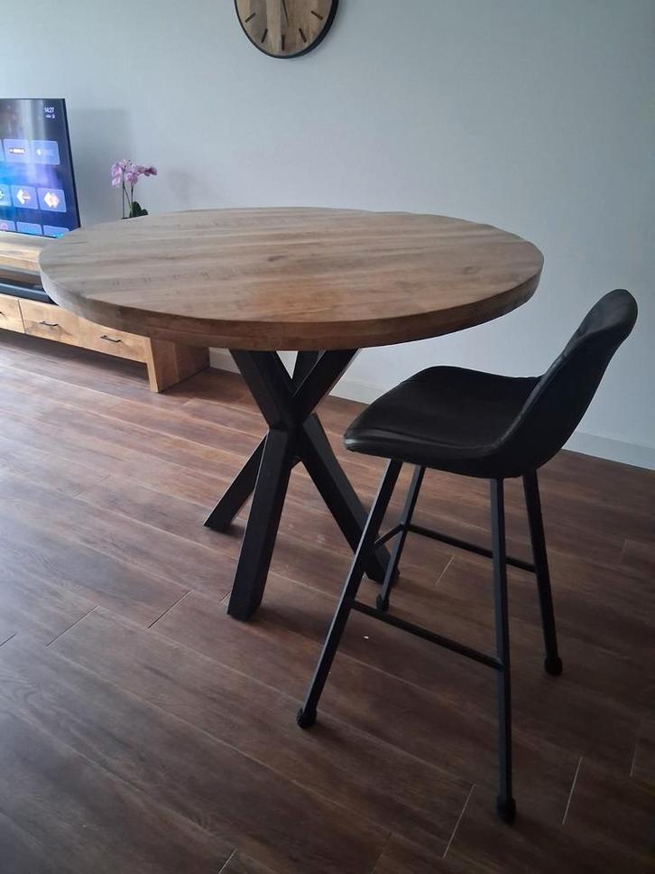 Mango Houten Bartafel/Eettafel - Nieuwstaat!, Huis en Inrichting, Tafels | Eettafels, Ophalen of Verzenden