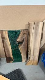 Houten plank + epoxy, Doe-het-zelf en Verbouw, Hout en Planken, Ophalen, Minder dan 25 mm, Plank, Minder dan 200 cm