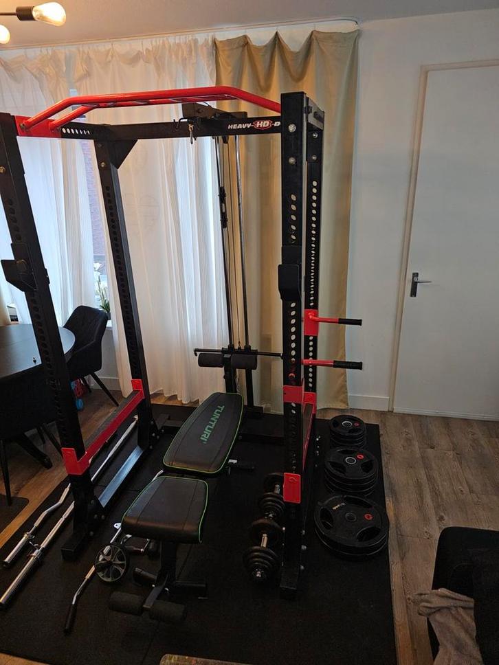 Power Rack, Olympische stang en gewichten, dumbells, Sport en Fitness, Fitnessmaterialen, Zo goed als nieuw, Ophalen