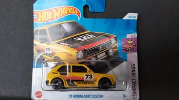 Honda Civic Custom 1973 1:64 3inch Hotwheels Pol  beschikbaar voor biedingen