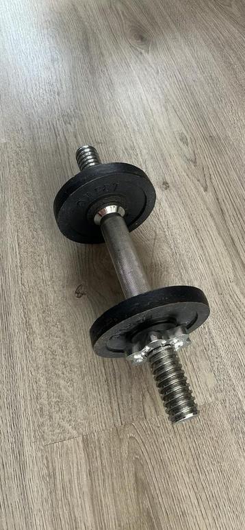 1x dumbbell met losse schijfjes beschikbaar voor biedingen