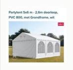 Witte Partytent - 1x Gebruikt!, Gebruikt, Partytent, 4 tot 6 meter, 5 tot 8 meter