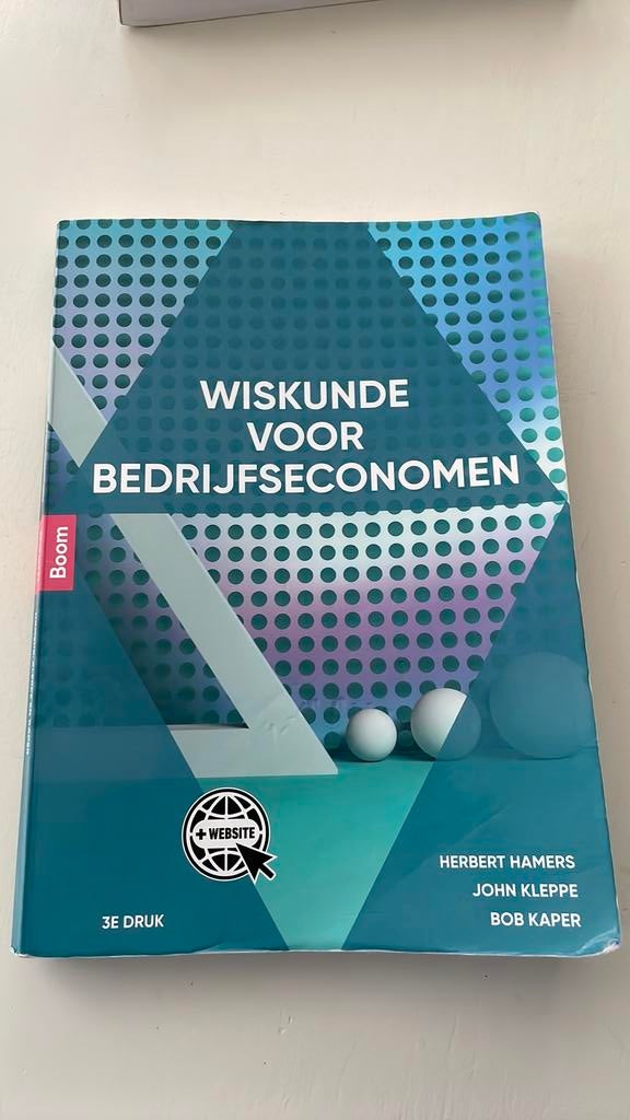 B. Kaper - Wiskunde voor bedrijfseconomen, Boeken, Gelezen, Overige vakken, Ophalen of Verzenden, B. Kaper; John Kleppe; Herbert Hamers