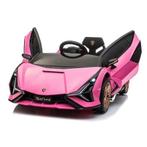 Lamborghini Sian 12V Kinderauto Roze, Ophalen, Zo goed als nieuw