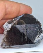 ROOKKWARTS VAR. MORION MET HYALIET, JAPAN (=UV), Verzamelen, Mineralen en Fossielen, Ophalen of Verzenden, Mineraal