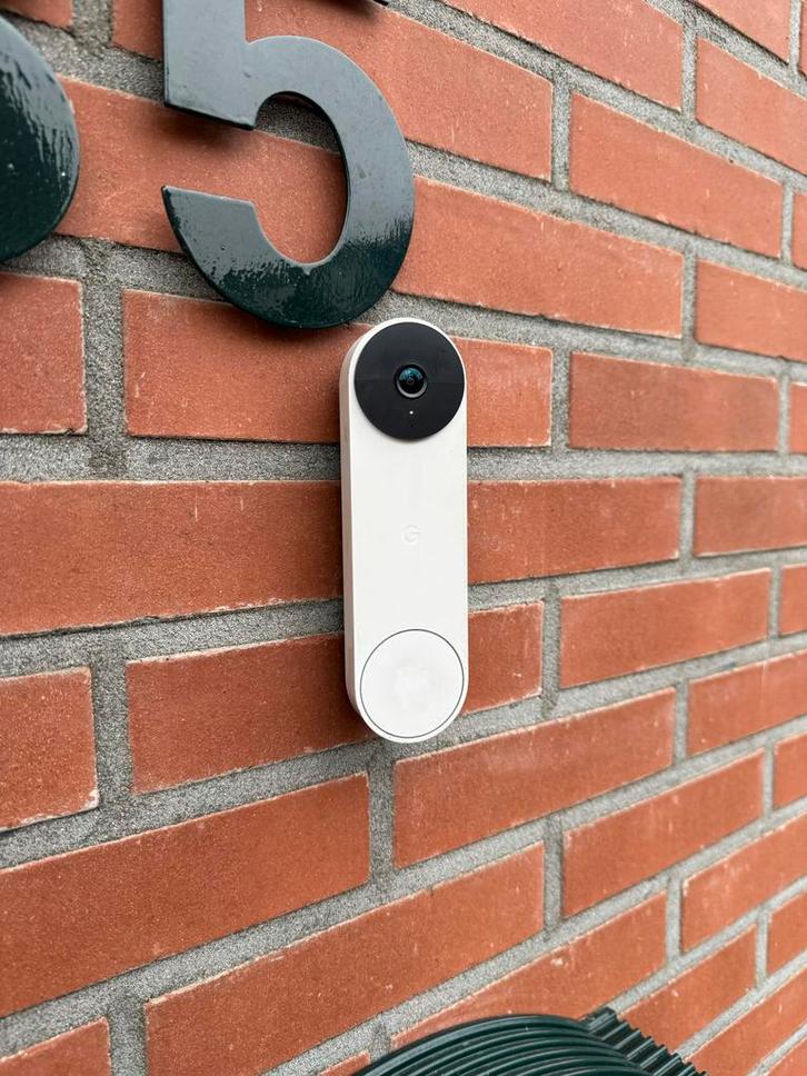 Google Nest Deurbel (Batterij) - Zo Goed Als Nieuw, Doe-het-zelf en Verbouw, Alarmsystemen, Zo goed als nieuw, Compleet systeem