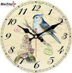 wandklok 30 cm model bleu bird - de laatste voor € 20,00 !, Huis en Inrichting, Woonaccessoires | Klokken, Nieuw, Ophalen of Verzenden