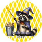 LF9003 icing frosting wasbeer tovenaar 20cm eetbare print, Ophalen of Verzenden, Nieuw, Taarten, Versiering