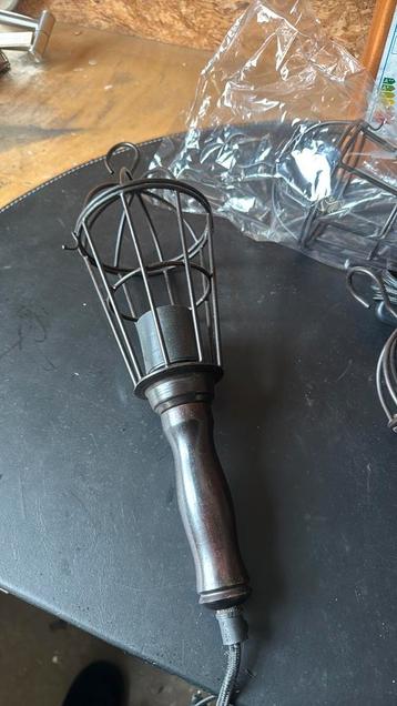 Mijnwerkerslamp worker cage metaal zwart beschikbaar voor biedingen