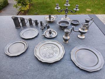 Collectie Tinnen Voorwerpen beschikbaar voor biedingen