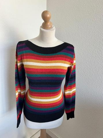 King Louie maat M gestreepte glitter trui 2717 beschikbaar voor biedingen