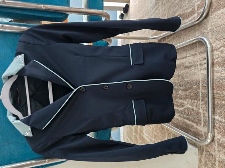 Cavalleria toscana maat 10 donker blauw met licht blauw, Dieren en Toebehoren, Paardrijkleding, Zo goed als nieuw, Kinderen, Bovenkleding