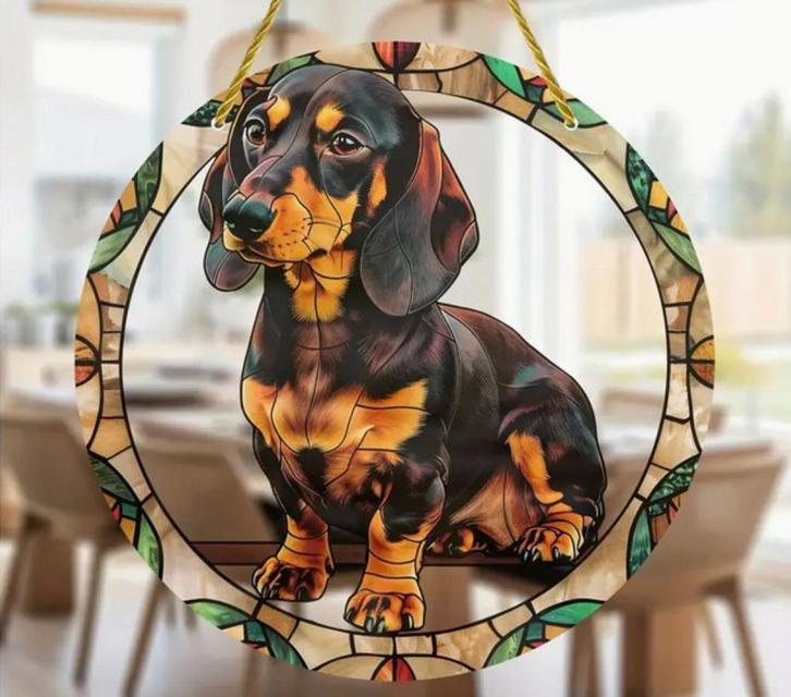 Raamhanger Teckel, Huis en Inrichting, Woonaccessoires | Wanddecoraties, Nieuw, Verzenden
