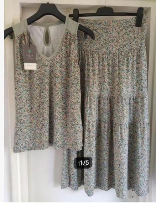 NIEUW!! KAFFE mooie set ( lijkt een jurk )VAN 110 VOOR 12,50, Kleding | Dames, Jurken, Nieuw, Maat 38/40 (M), Groen, Onder de knie