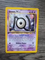 Unowm 50/75 1ste edition pokemon kaart, Hobby en Vrije tijd, Verzamelkaartspellen | Pokémon, Ophalen of Verzenden, Zo goed als nieuw