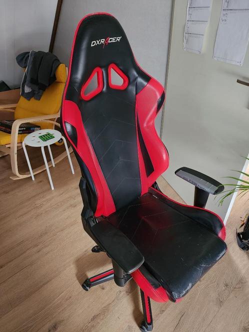 DX Racer gaming chair, Huis en Inrichting, Bureaustoelen, Gebruikt, Bureaustoel, Zwart, Gaming bureaustoel, Ophalen