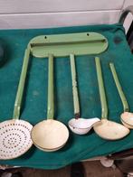 lepelrek emaille groen retro, Ophalen of Verzenden, 'T Olde Gre-j, Info@toldegrej.nl, Endepoelstraat 20f Didam