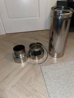 dubbelwandig geisoleerd RVS rookgasafvoer, Doe-het-zelf en Verbouw, Ophalen, Afvoer, Zo goed als nieuw, Rvs