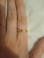 Roestvrijstalen ring goud met hartjes, IJzer of Staal, Nieuw, Ophalen of Verzenden, Dame