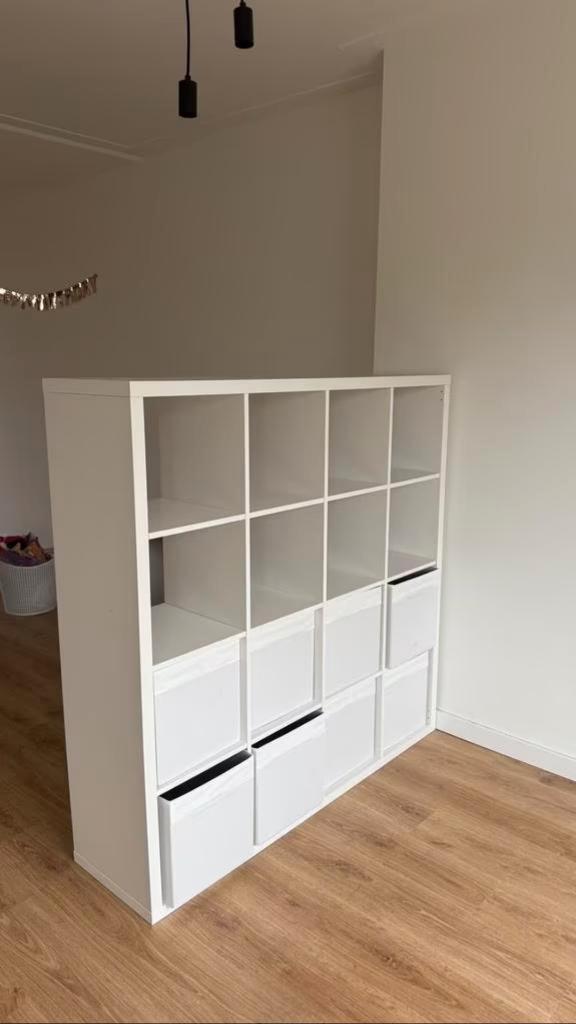 2x 16 vaks ikea kallax expedit open kast vakkenkast 4x4 ZGAN, Huis en Inrichting, Kasten | Ladekasten, Zo goed als nieuw, 100 tot 150 cm