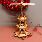 Kerstpiramide kersttoren naturel vintage, Ophalen of Verzenden, Gebruikt