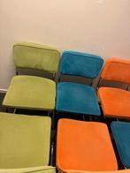 6 Kleurrijke Stoffen Stoelen, Huis en Inrichting, Gebruikt, Overige kleuren, Ophalen of Verzenden, Stof