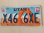 Kentekenplaat Utah Amerika usa., Ophalen of Verzenden, Gebruikt, Auto's