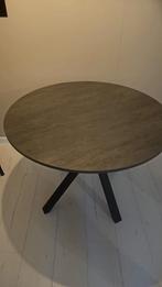 MARIEDAMM eettafel 105 cm donkergrijs, Huis en Inrichting, Tafels | Eettafels, Ophalen, Kunststof, Rond, Zo goed als nieuw