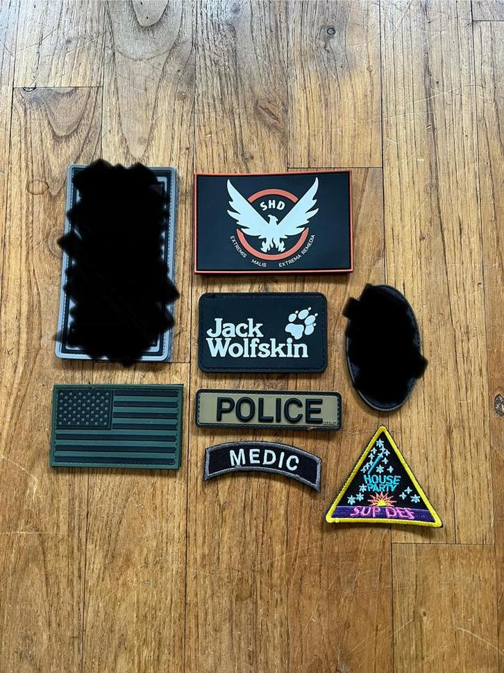 verschillende soorten patches, Verzamelen, Militaria | Algemeen, Landmacht, Embleem of Badge, Overige gebieden, Verzenden