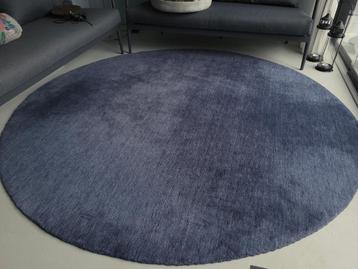 Handloom / rugvista / rond vloerkleed wol  / 250 beschikbaar voor biedingen
