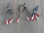 Audiokabel audio Tulp male 2 x 110 cm 1 x 70 cm, Ophalen of Verzenden, Zo goed als nieuw, Minder dan 2 meter, Luidsprekerkabel
