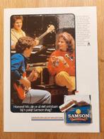 Advertentie Samson halfzware Shag 1985, Verzamelen, Rookartikelen, Aanstekers en Luciferdoosjes, Ophalen of Verzenden