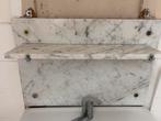 Prachtig zware marmeren achterwand met plankje, Ophalen, Gebruikt, Overige typen, 50 tot 100 cm