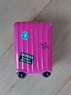 Roze Spaarpot Koffer - Avontuur Wacht!, Ophalen of Verzenden, Gebruikt, Steen, Aardewerk of Keramiek, Object of Gebouw