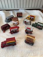 Miniatuur kerstdorp kerstmarkt  met led verlichting, Ophalen of Verzenden, Zo goed als nieuw