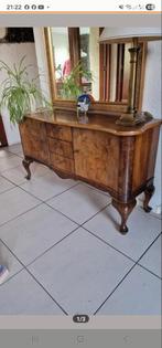 Mahonie dressoir met deurtjes en lades, Huis en Inrichting, Kasten | Dressoirs, Ophalen, Gebruikt, 100 tot 150 cm, Met lade(s)