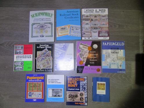 12x Numismatiek Boeken Aandelen - Papiergeld, Postzegels en Munten, Aandelen en Waardepapieren, Overige typen, Ophalen of Verzenden