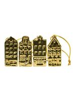 Nieuw Heinen Delfts Blauw Kerstornament grachtenpand, set/ 4, Diversen, Kerst, Ophalen of Verzenden, Industrieweg 7, 3881LB Putten