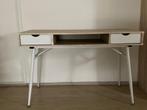 IKEA buro bureau houtkleur witte laden, Huis en Inrichting, Bureaus, Ophalen, Zo goed als nieuw, Bureau