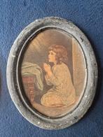 Vintage Schilderijtje - Biddend Kind ( degi 1048), Antiek en Kunst, Ophalen of Verzenden