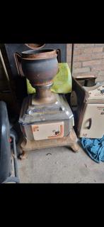 Antieke plattebuiskachel, Huis en Inrichting, Kachels, Ophalen, Gebruikt, Hout, Houtkachel