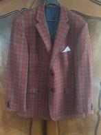 Portofino wol italy design colbert blazer ruit maat L  52 27, Ophalen of Verzenden, Zo goed als nieuw, Maat 52/54 (L), Grijs
