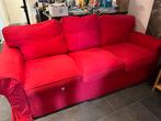 IKEA EKTORP Slaapbank - Rode Hoes & Matras, Huis en Inrichting, Ophalen, Gebruikt, 210 cm, Tweepersoons